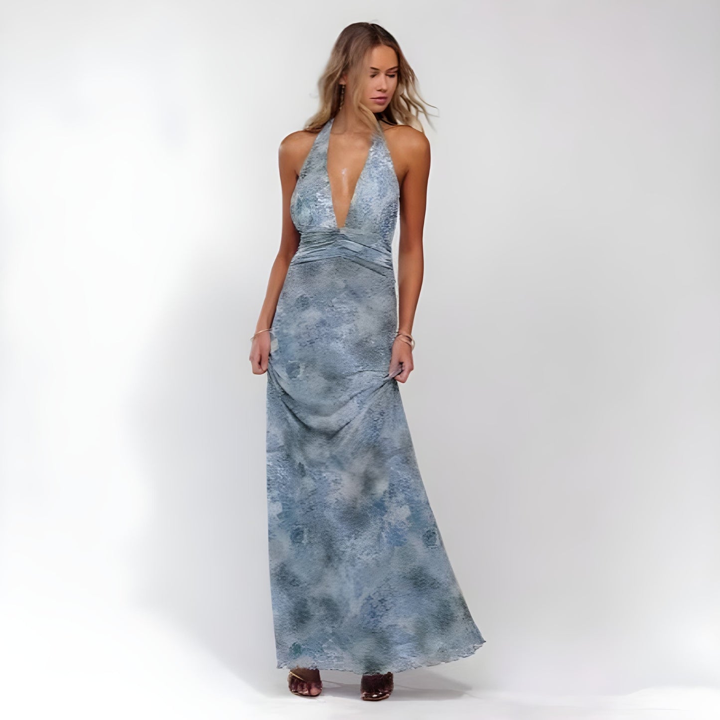 Oravia™ Summer Halter Cocktail Dress