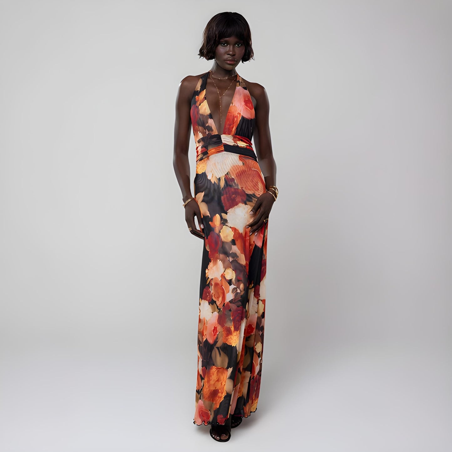 Oravia™ Summer Halter Cocktail Dress