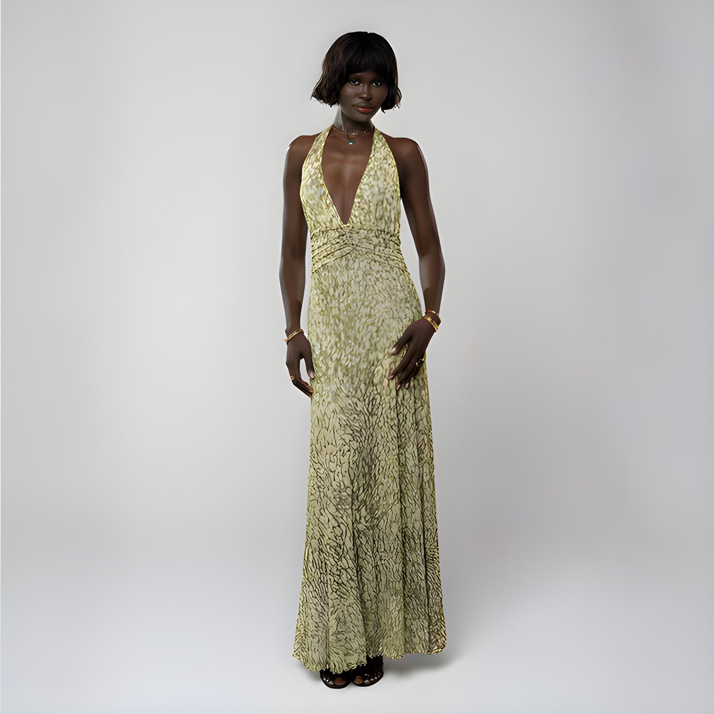 Oravia™ Summer Halter Cocktail Dress