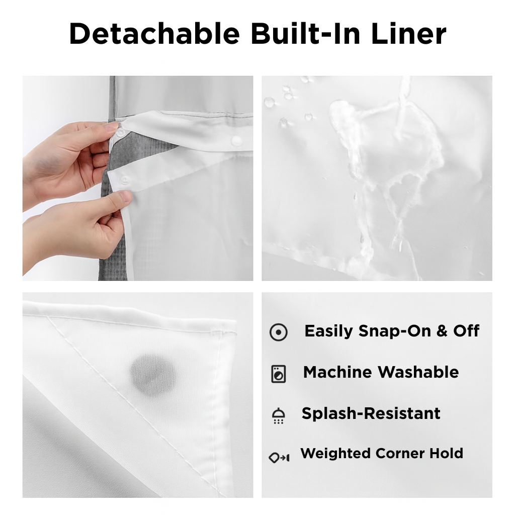 Oravia™ Hookless Shower Curtain