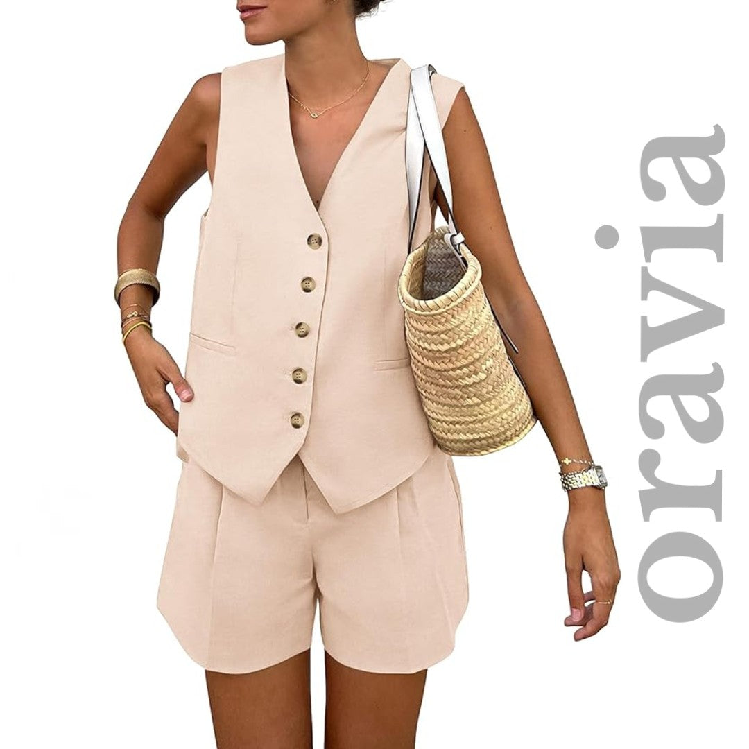 Oravia™ Button-Down 2-Piece Summer Set