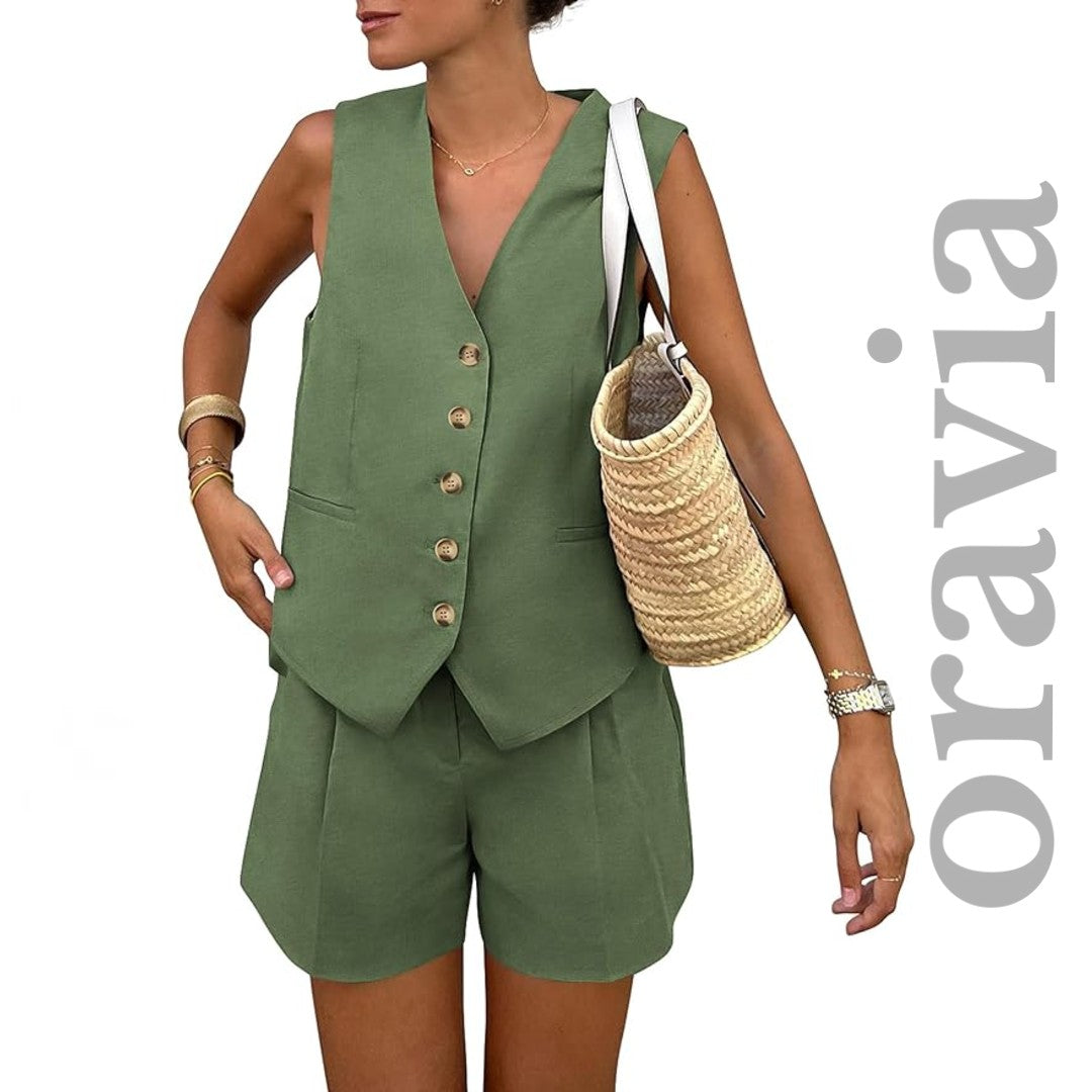 Oravia™ Button-Down 2-Piece Summer Set