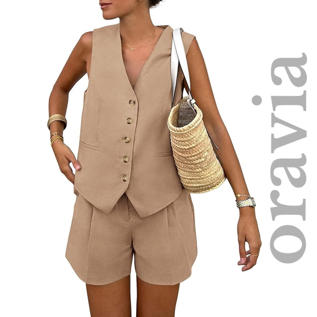Oravia™ Button-Down 2-Piece Summer Set