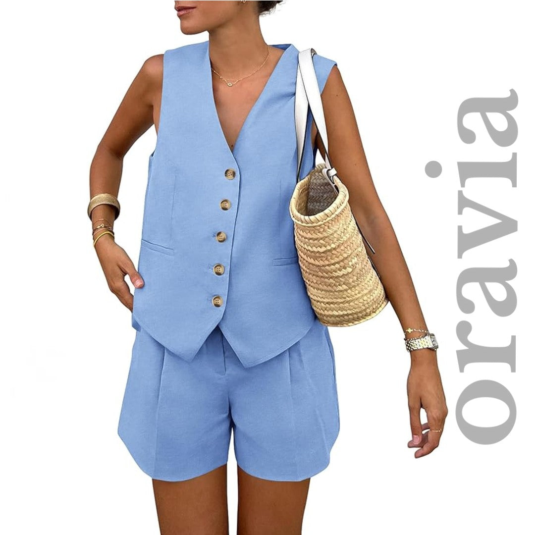 Oravia™ Button-Down 2-Piece Summer Set