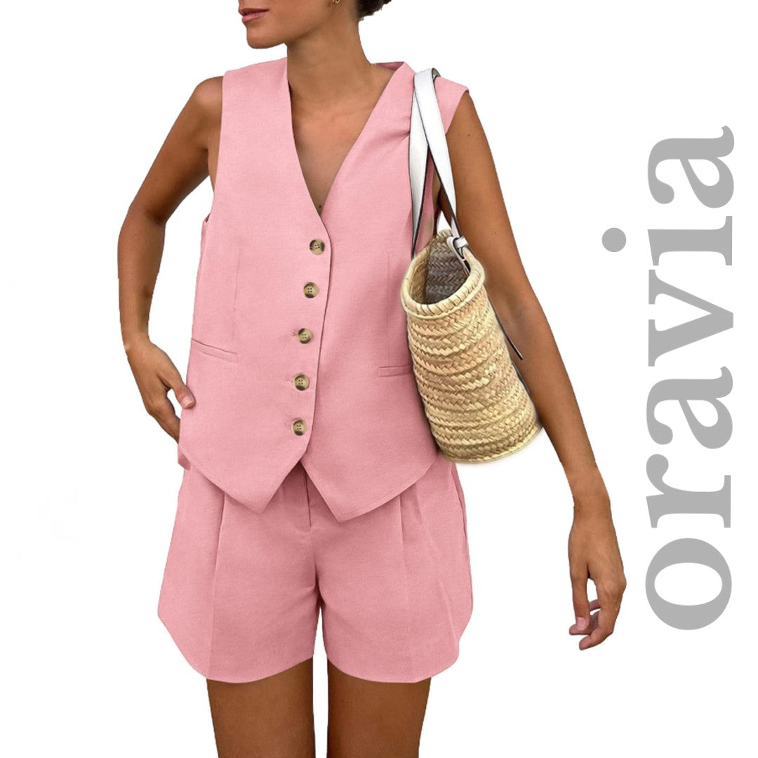 Oravia™ Button-Down 2-Piece Summer Set