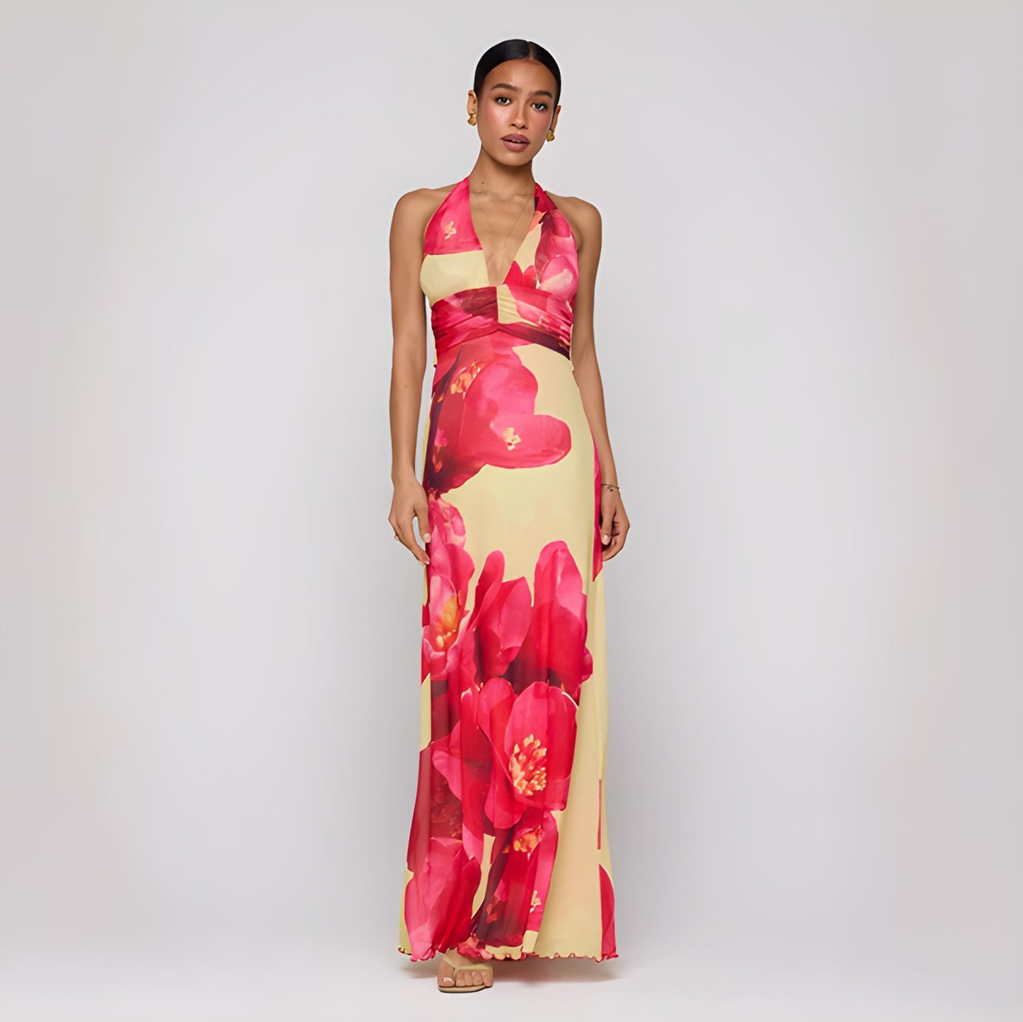 Oravia™ Summer Halter Cocktail Dress