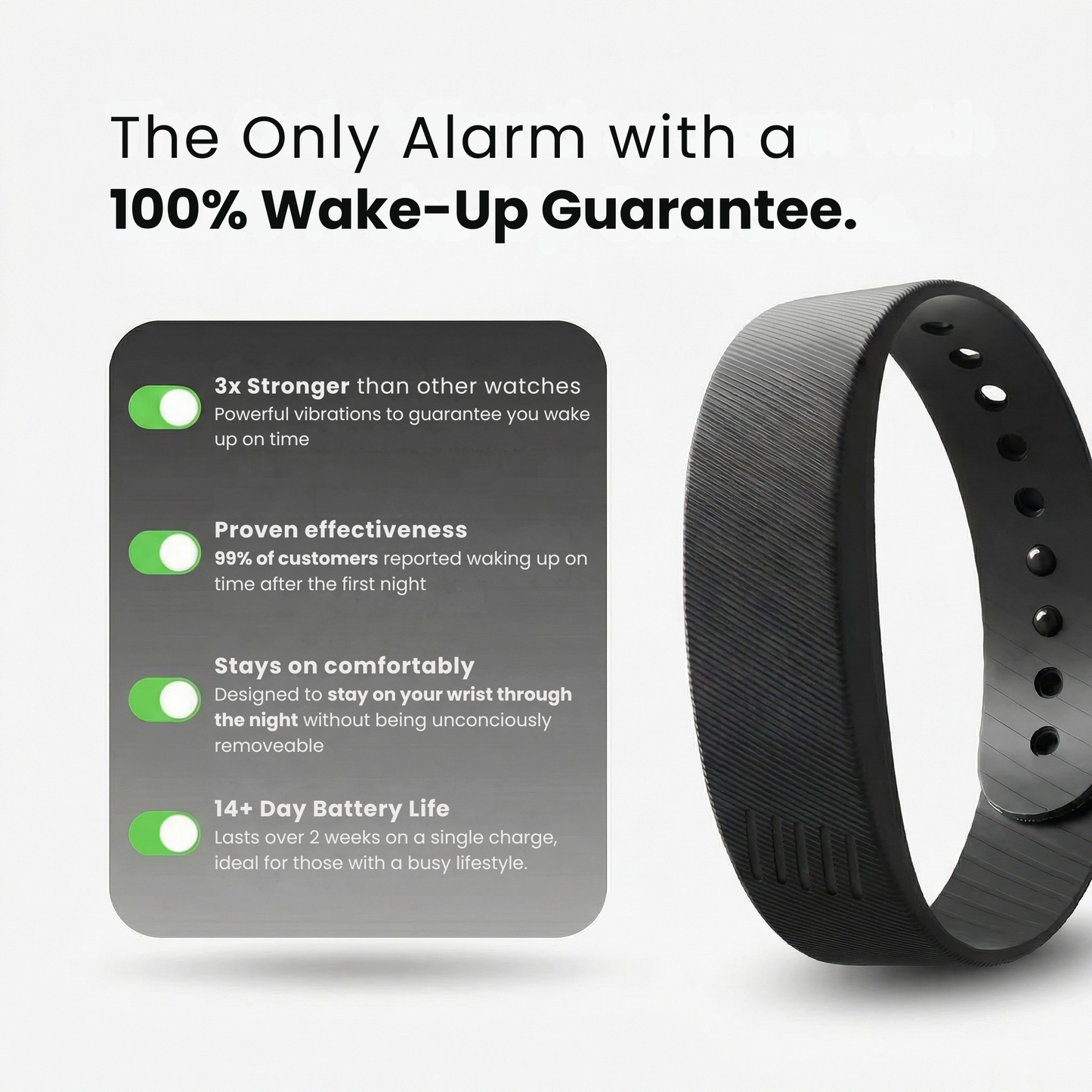 100% Wake-Up Band