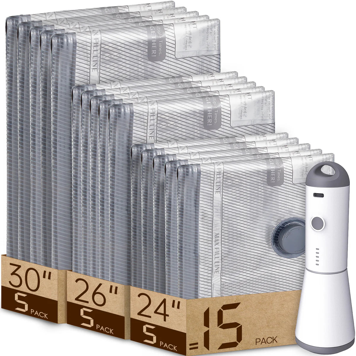 Oravia™ Travel Vacuum Bag Set