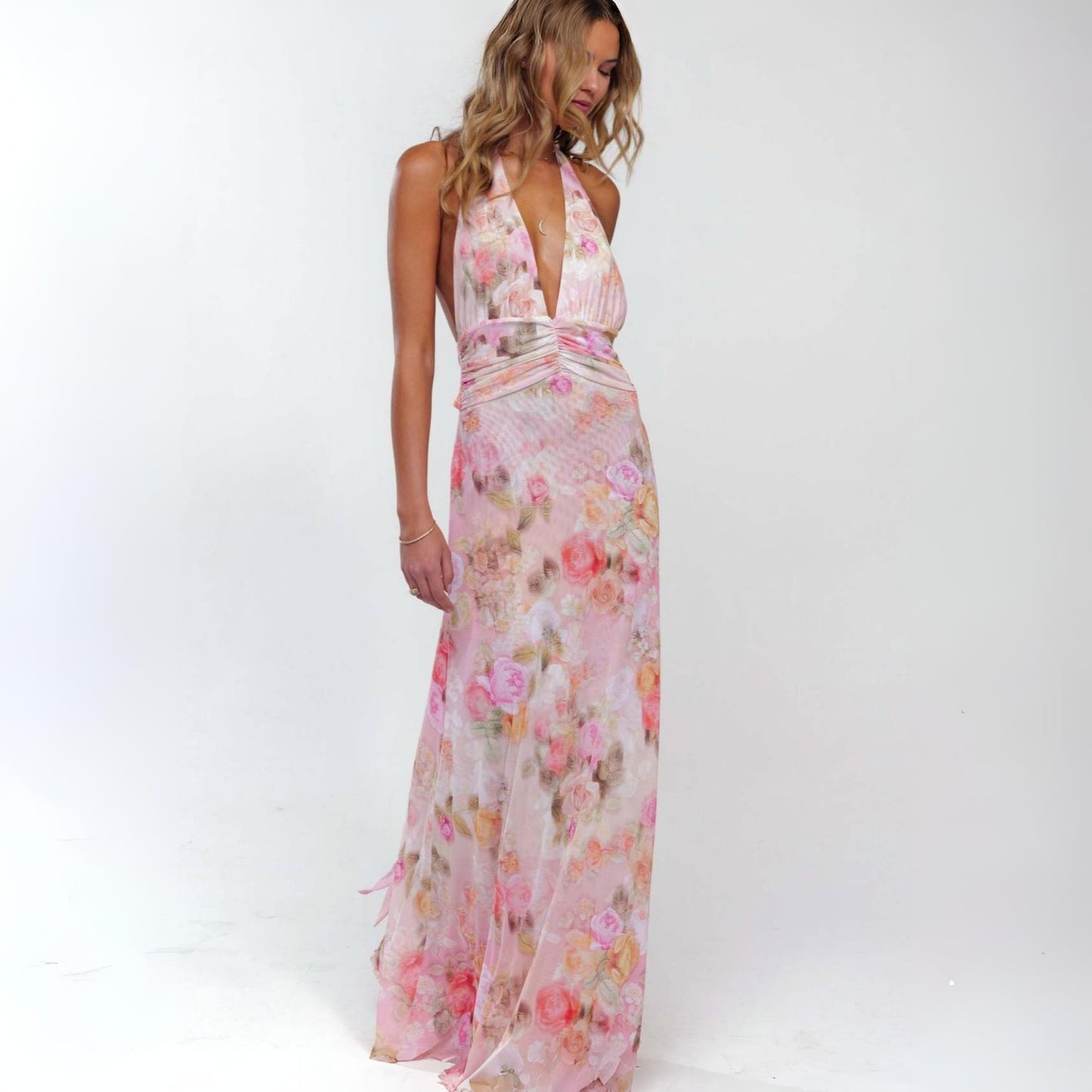 Oravia™ Summer Halter Cocktail Dress