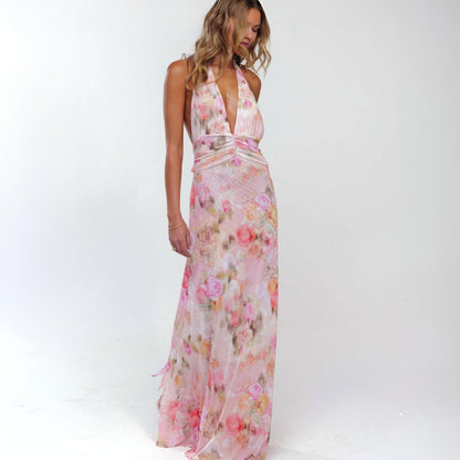 Oravia™ Summer Halter Cocktail Dress