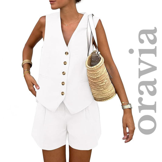 Oravia™ Button-Down 2-Piece Summer Set